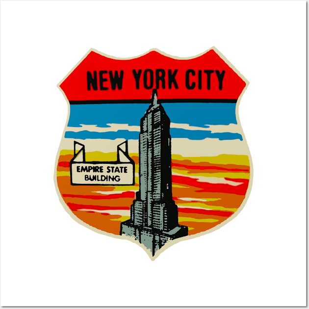 Vintage Empire State Decal Wall Art by ZSONN